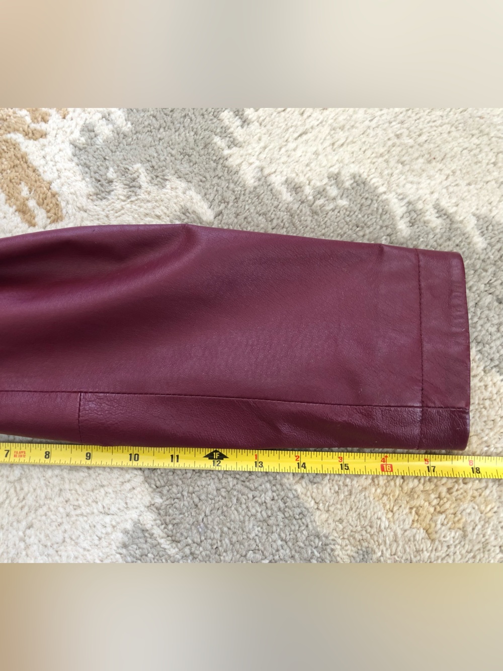 Newport News Vintage Genuine Leather Dark Red Jacket Women’s Sz 12 Gorgeous! - Picture 13 of 16